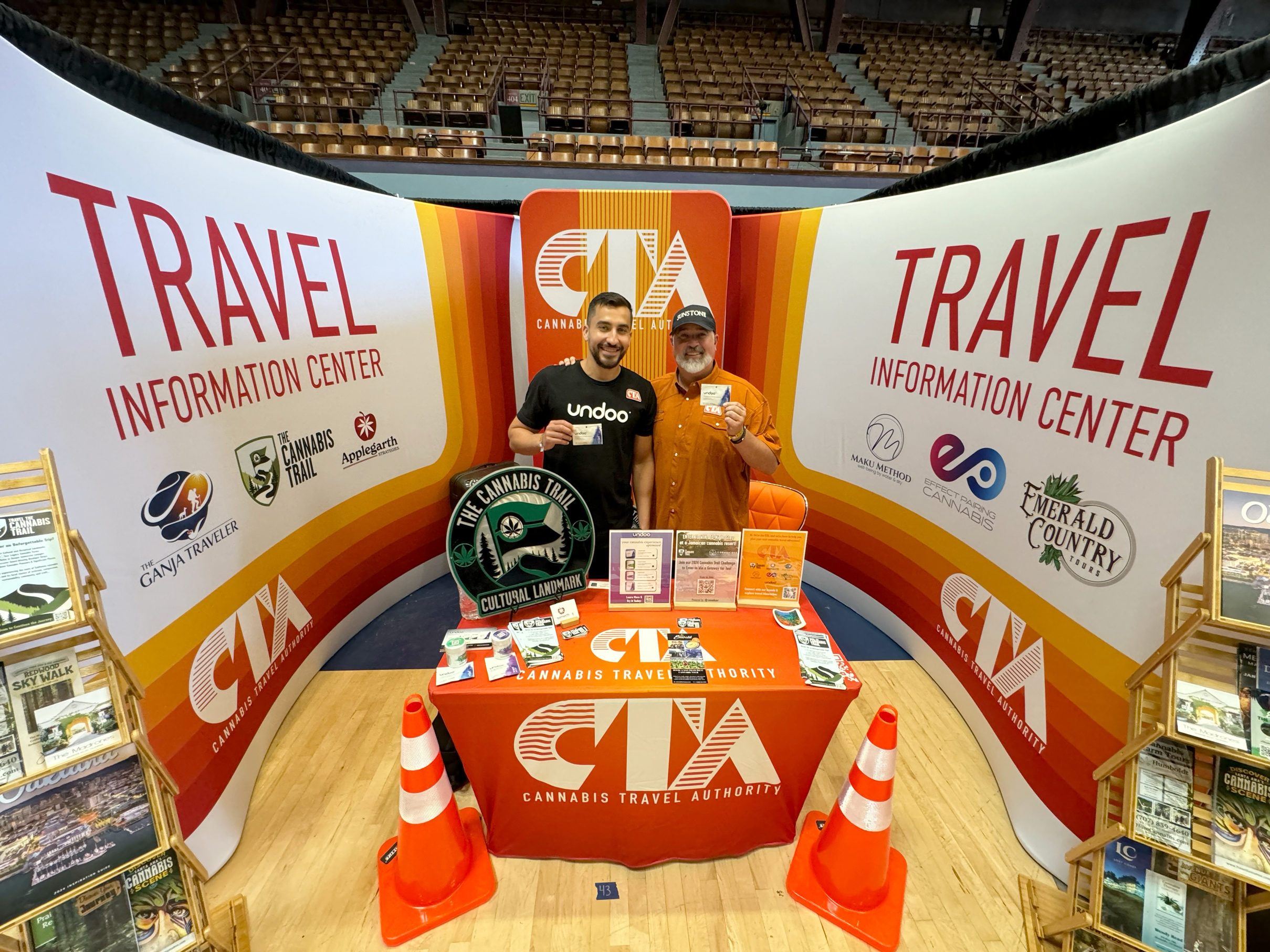 The Cannabis Travel Authority booth at Emerald Cup