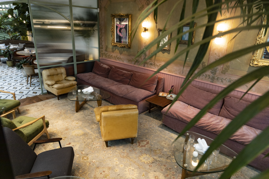 A cozy space in Pleasure Med lounge in West Hollywood, California.